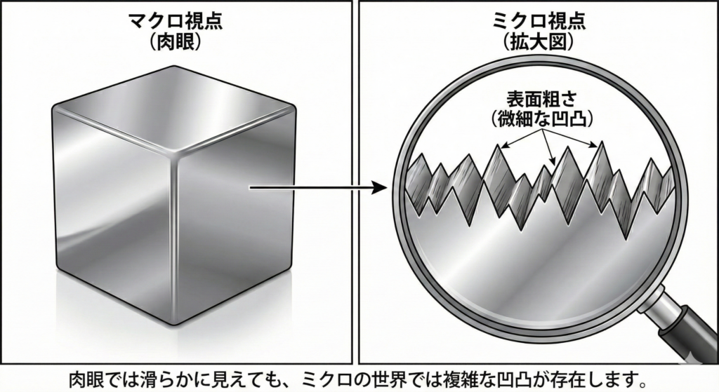 表面粗さの基本概念図
