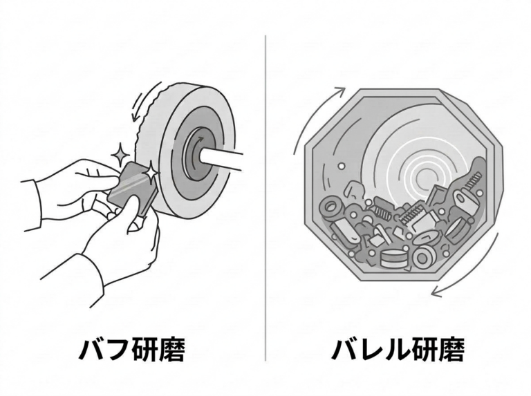 バフ研磨とバレル研磨の違いを解説｜研磨方法の選定に迷ったら読む記事